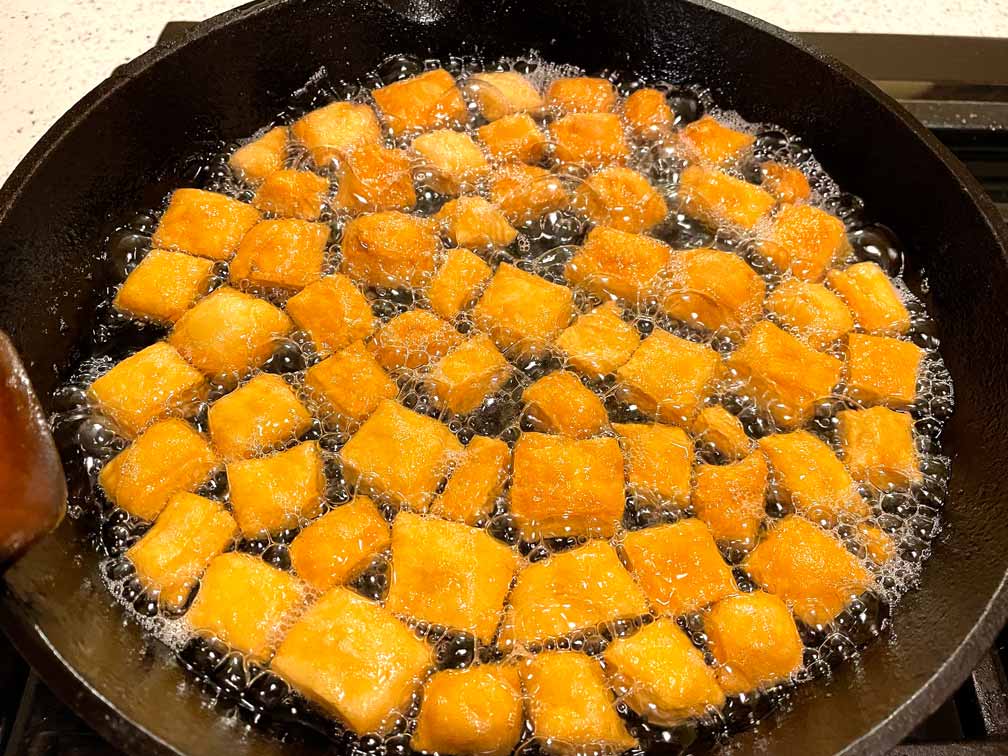 Fry the dough