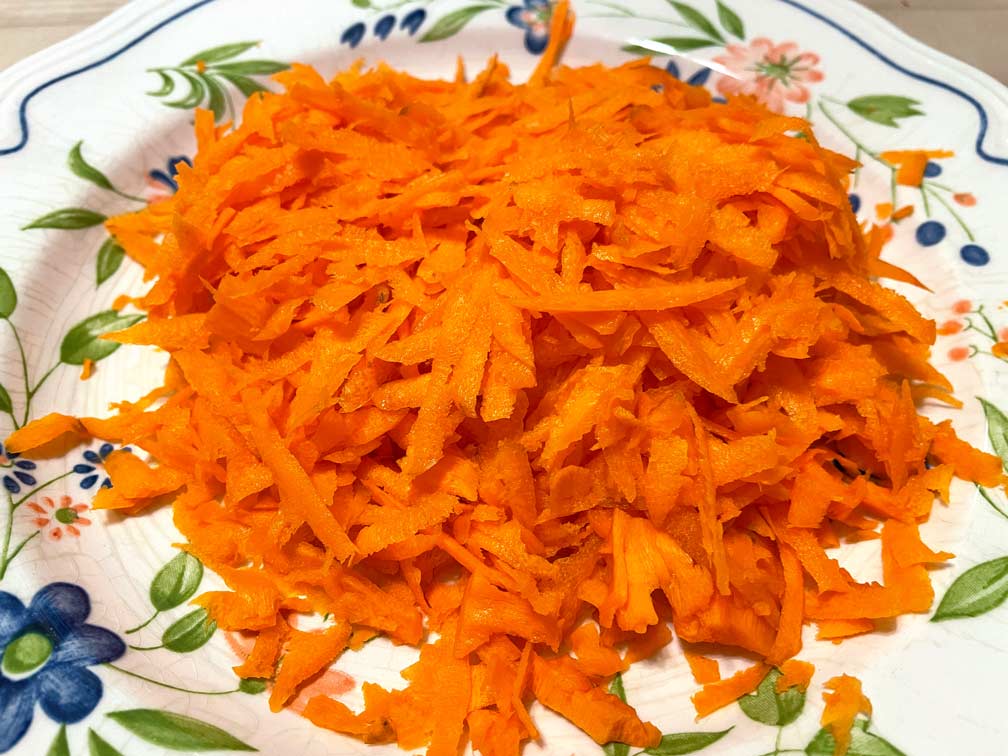 Shredded carrots